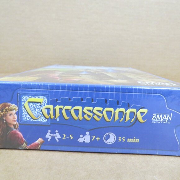 Carcassonne Base Game + The River & The Abbot Mini Expansions Z-Man Games NEW - Picture 4 of 6
